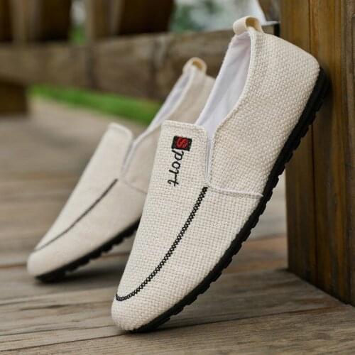 Summer Linen Mens Shoes Mens Shoes Linen Shoes Board Shoes Casual Zapatillas Hombre Chaussure Homme
