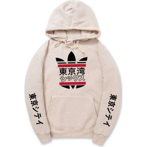 Fashion Japanese Streetwear Tokyo Bay Hoodie Sweatshirt Multiple Colour Men Women Harajuku Hoodies Pullover Sudadera Hombre