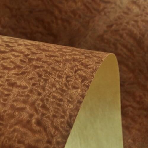 Natural Sapeli Pomelle Veneer with Craft Paper Backer