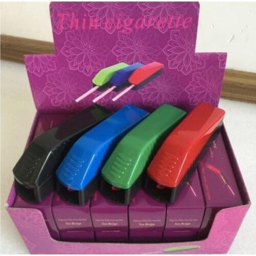 4.5/6.5/8mm Caliber Manual Cigarette Tobacco Injector Rolling Machine Push-pull Cigarette Filling Roller Maker Smoking Tool Gift