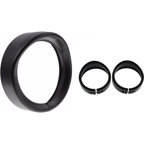 Motorcycle 7 Headlight Trim Ring 4 1/2 inch Fog Light Trim Ring Decorate Ring For Harley Touring Road King