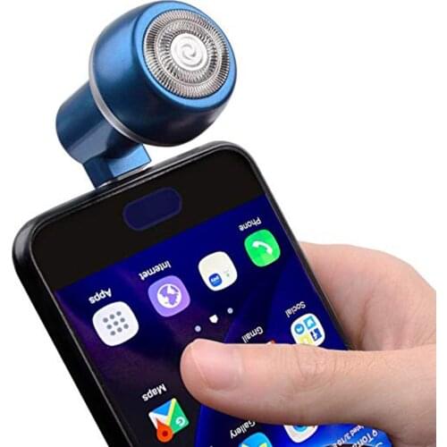 USB portable magnetic suction mobile phone shaver Lightning/micro/Type-C port Provide power for mobile phone power Bank