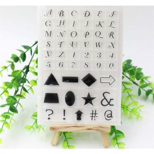 Letters Transparent Clear Silicone Stamps for DIY Scrapbooking/Card Making/Kids Fun Decoration Supply