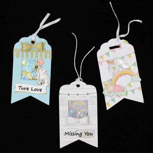 Label Frame Metal Cutting Dies Stencils for DIY Scrapbooking/photo album Decorative Embossing DIY Paper Cards