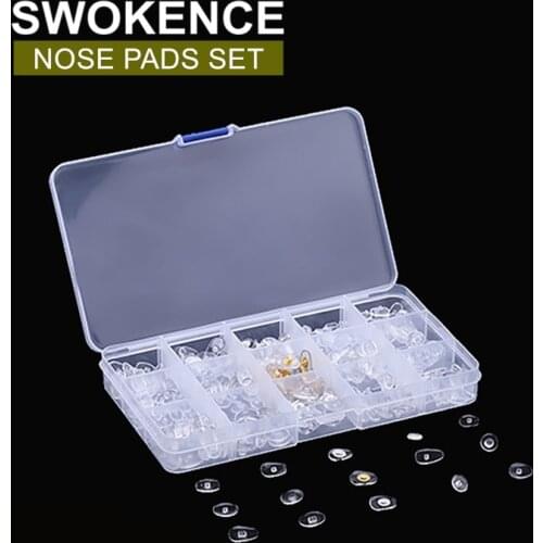 SWOKENCE Silicone Glasses Nose Pad Repair Accessories 15 Models High Quality Nose Bridge For Sunglasses Spectacles Eyewear G110