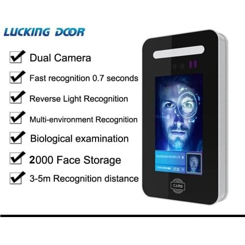 Face Facial Recognition Time Attendance System Access Control System Employee Time Clock face dynamic attendance 13.56Mhz IC