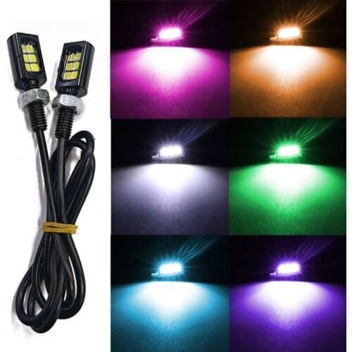 12V LED Screw Bolt Lamp Waterproof License Plate LED Bulb with Alumiunm Light Holder for Night Safety Driving