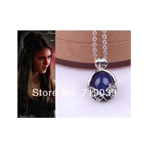 ZRM 20pcs/lot Vampire Diaries Katherine Necklace Pendant Women Jewelry factory price