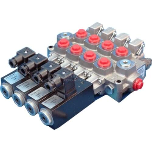 1-7 Spools Monoblock Solinoid Operated Direct Valve, 50 80 L/Min 12Vdc 24Vdc Z50Es Z80Es Hydraulic Directional Control Valve