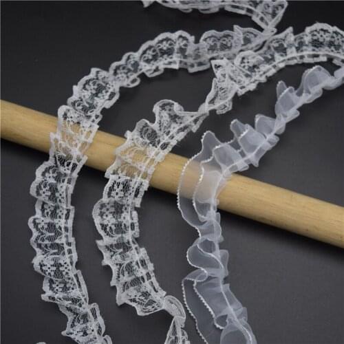 45yards ruffle decorative Trim Dressing Baby Toddler Clothes DIY Sewing Craft Ruffle Ribbon 2.2Wide