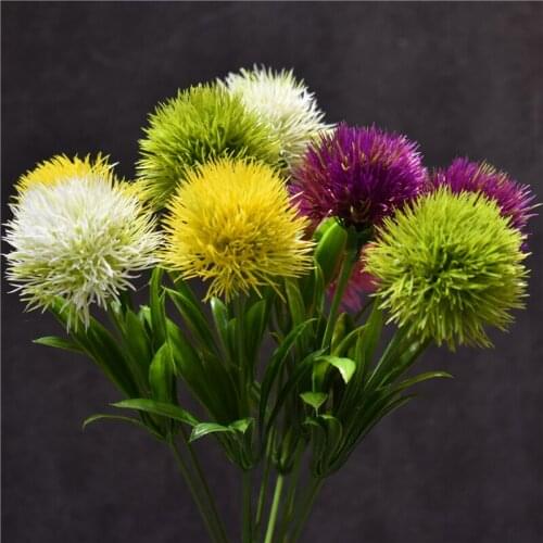 500pcs Pastoral Style Dandelion Flower Artificial Plastic Plants Ornament 25CM Long for Wedding Event Table Decoration