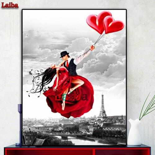 5D Cross Stitch Dancing couple DIY Diamond Painting Diamond Embroidery Rhinestone Mosaic Kit Home Decoration pictures puzzle