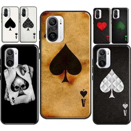 Ace of Spades For Xiaomi Mi 10T Pro 9T Mi Note 10 Lite 11 Ultra Case For POCO M3 F3 X3 Pro Back Cover