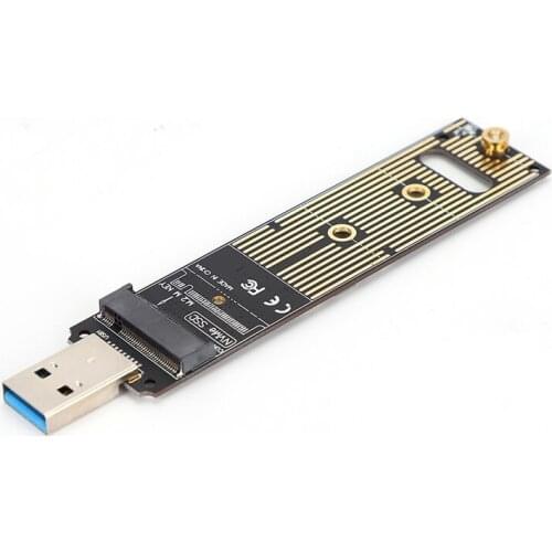 Nvme to USB Adapter Lm908 USB3.1 Type-C to Nvme Pcba M-Key M.2 Pci-E Adapter Card 10Gbps W Silicone Board