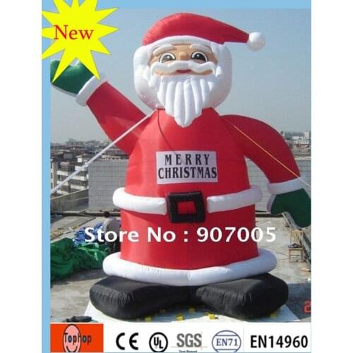 Free Shipping Cartoon Type 4MH 13FT Christmas Inflatable Cartoon Santa Claus Toys with Factory Price for Sale