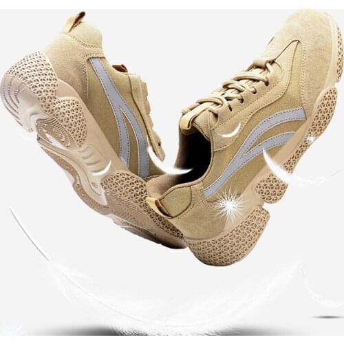 Safety Shoes Men Puncture-Proof Work Sneakers Men Steel Toe Shoes Work Boots Indestructible Safety Boots Male Shoes 2021