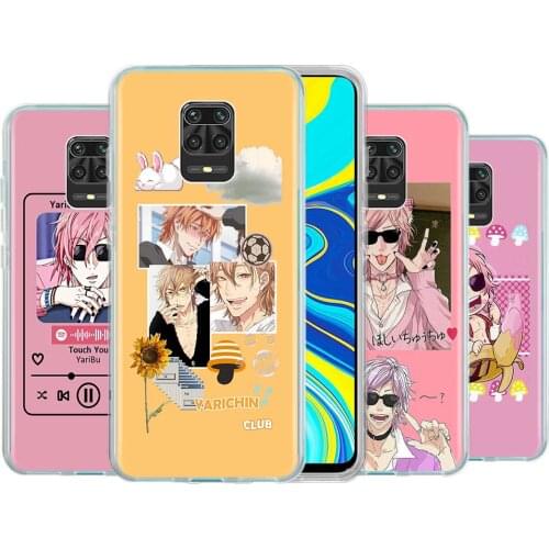 Anime Yarichin Club Phone Case Xiaomi Redmi Note 9 S 8 7 MAX K40 Pro Cover Note 8T 9T 9A 7A Transparent Silicone TPU Shell