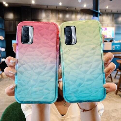 For Vivo V15 Pro X20 X9S X9 Plus Gradient Diamond Pattern Silicone Phone Case For Vivo Y83 Y71 Y91 Y95 U1 V9 Clear Back Cover