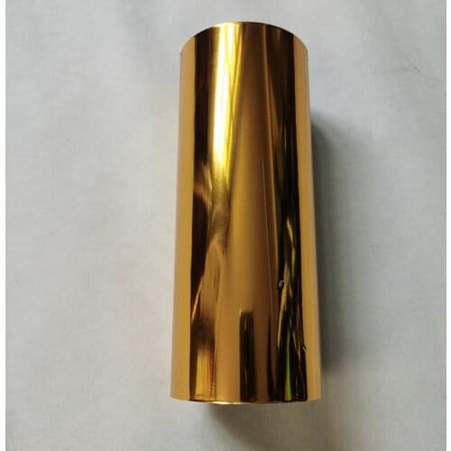 4rolls/lot 16cm x 120m) Hot stamping foil hot press on paper or plastic gold color 110-1 heat stamping film transfer foil