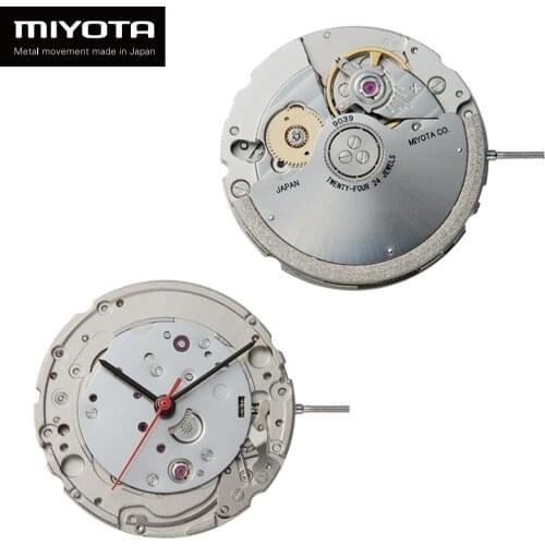 MIYOTA Original Japan 9039 Automatic Movement Self-winding Mechanical 24 Jewels Steel Skeleton Clock Replacement Parts