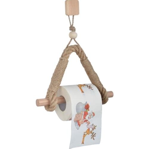 Nordic Wall-mounted Wooden Tissue Holder Bedroom Living Room Bathroom Accessories Paper Towel Dispenser Wall Mounted