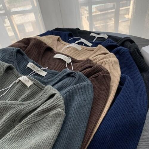Obrix O-Neck Casual Style Regular Length Sleeves Solid Color Autumn Winter Pullover For Women