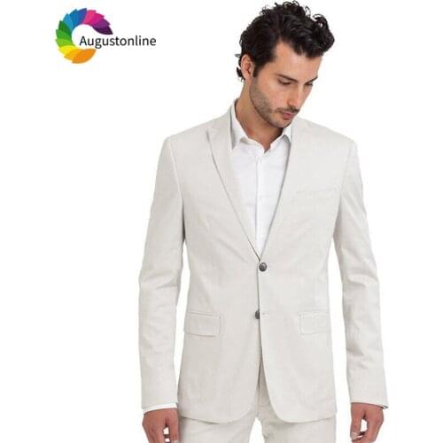 Slim Fit Men Suits 2019 Wedding Groom Wear Tuxedos 2 Pieces (Jacket+Pants) Bridegroom Suits Best Man Blazer