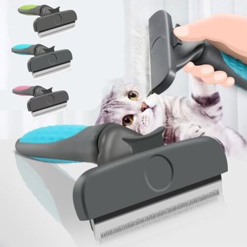 Pet Cat Dog Comb Dog Cat Hair Removal Grooming Shedding Tool Fur Knot Cutter Ergonomic Design Dog Comb Pet Hair Removal Machine