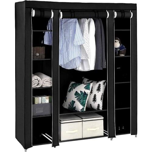 175*150*45CM Folding Wardrobe Bedroom Cloth Wardrobe Clothing Storage Cabinet Portable Wardrobe Dustproof Closet Wholesale