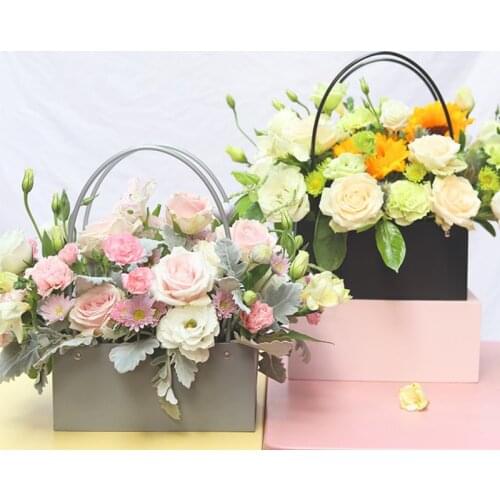 PVC/Kraft Bag Florist Bouquet Flower Plant Gift Floristry Bags 5 Colour Choice Flower Bag Rose Flower Bag Home Storage Tools