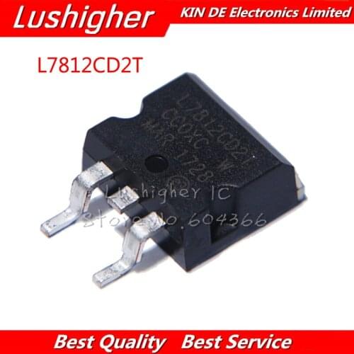 10pcs L7812CD2T TO-263 L7812 TO263 L7812C2T 12V SMD three-terminal Regulator