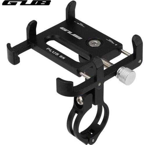 GUB Aluminum Alloy Bike Phone Holder 360 Degrees Rotation Bicycle Phone Mount Cycling Mobile Phone Bracket Bicycle Accessories