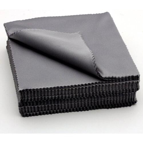 10pcs Glasses Cloth Microfiber Cleaner Cloths Cleaning Glasses Lens Clothes Black Eyeglasses Cloth Eyewear Accessories