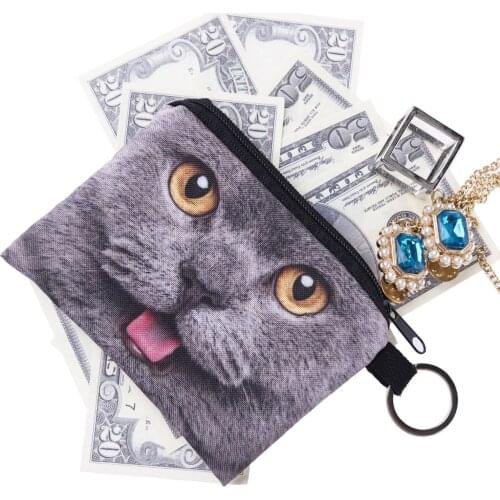 2018 Mini Funny Short Key Wallet Card Holder Business Organizer Keychain Little Coin Purses Men Women Pocket Car Keys Kids Bag