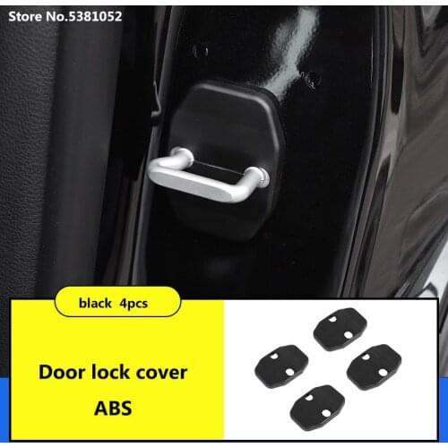 For Jeep Compass 2017 2018 2019 2020 2021 Accessories Car Door Lock Buckle Protection Protective Cover Trim 4pcs