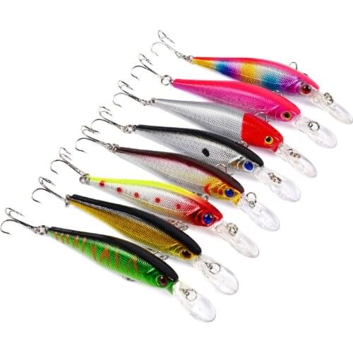 8-Color 10.1cm 9.36G Minnow Bait Hot fishing lure accessories swimbait lures
