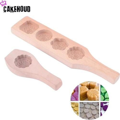 CAKEHOUD Wood Snowy Moon Cake Pastry Mandoo Clip Mold Pumpkin Green Bean Cake Food Wool Bake Shops Mould Large Shipping Models