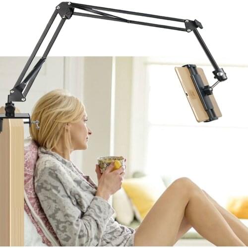 Tablet holder for Ipad on bed Flexible Long Arm Desktop Lazy Bracket 360 degree Rotating for Iphone for ipad pro 10.1'' tablets