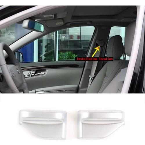 For 2008-2012 Mercedes-Benz S-Class ABS front seat belt decorative cover car interior accessories