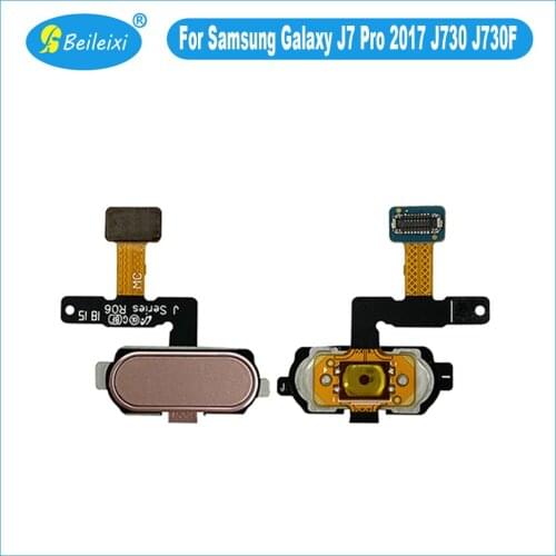 For Samsung Galaxy J7 Pro 2017 J730 J730F Home Key Menu Button Fingerprint Sensor Flex Cable For J5 Pro 2017 J530 J530F