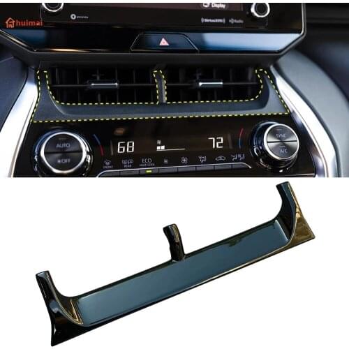 For Toyota Harrier Venza XU80 2020 2021 ABS Chrome Air Vent Intermediate outlet Cover Dashboard Trim Bezel Frame Molding Garnish