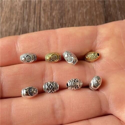 JunKang 30pcs Turkish national emblem star moon and cloud shape spacer beads jewelry making DIY handmade accessories materials