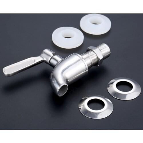 1Pc 16mm Stainless Steel Wine Beer Water Faucet Tap Draft Beer Drinks Beverage Dispenser Spigot Wine Beer Oak Barrel Kegs Faucet