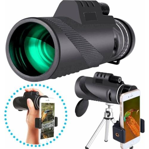 Powerful Monocular Camping Telescope For Smartphone 12x50 Military Spyglass Zoom Hd Hunting Optics Scope Binoculars Night Vision