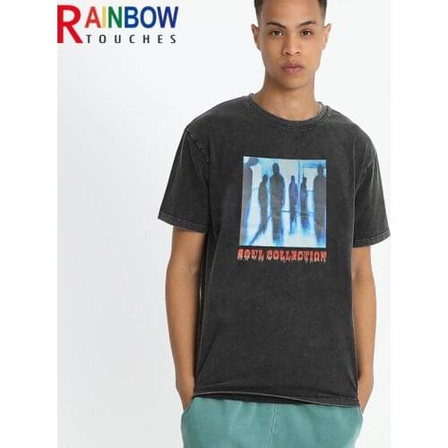 Rainbowtouches 2021 New Short-Sleeve T-Shirt Unisex High Street Shadow Printing Loose Casual T-shirts Punk Hip Hop Fashion