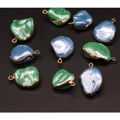 2021 New Hot Sale Natural Shell Pendant Irregular Rainbow Jewelry Design Sense Handmade DIY Making Bracelet Necklace