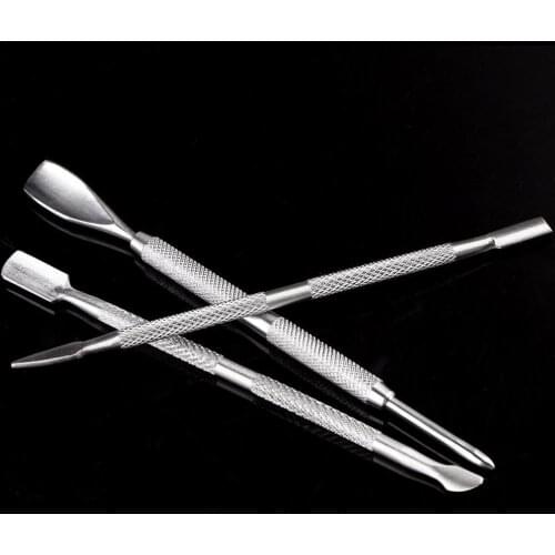 Nail File Cuticle Remover Manicure Trimmer Cuticle Rod Grinding Nail Tool Manicure Scrub Pusher Pedicure Steel W5T5