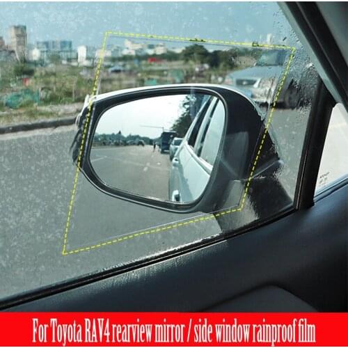 2Pcs Car Rearview Mirror Rainproof Film Side Window Waterproof And Anti-fog Film For Toyota RAV4 xa50 2019 2020
