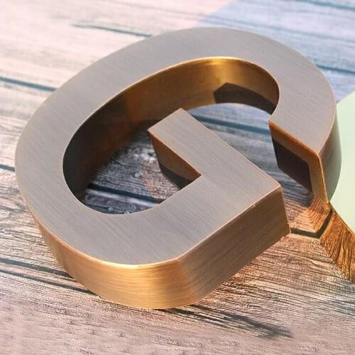 Brushed Polished Stainless Steel 304 Custom Made Letters Number Signs 3D Business Office Door Plates House Number