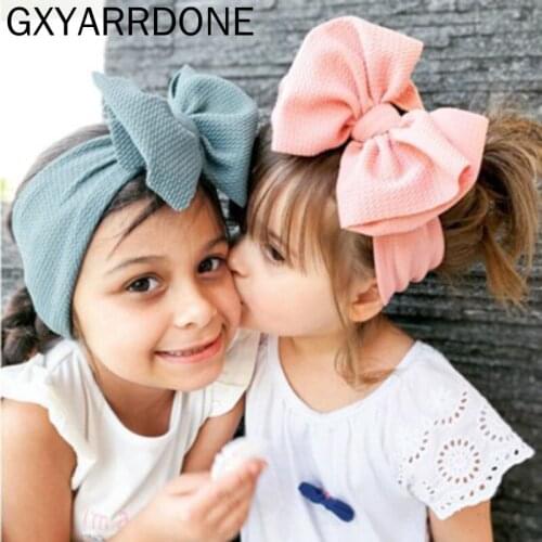 30 Colors Turban Headband Baby Girls Knot Bow Headwrap Newborn Photo Props Girls Headwear Infant Baby Headband Hair Accessories